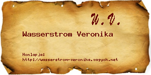 Wasserstrom Veronika névjegykártya